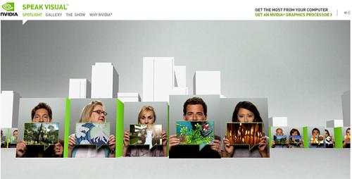 NVIDIA全球视觉计算技术领袖品牌网站赏