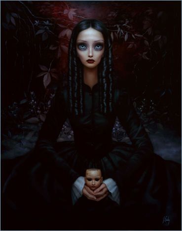 Lori Earley手中描绘的哥特女欣赏