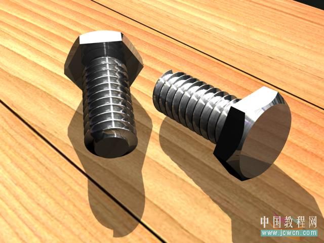 3dsmax9渲染制作逼真螺丝钉