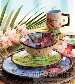 韩式妖娆花样餐具 浪漫情调尽显其中(组图)