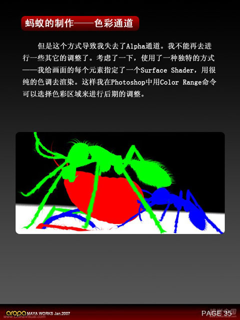 昆虫质感—3D静帧《蚂蚁》制作剖析