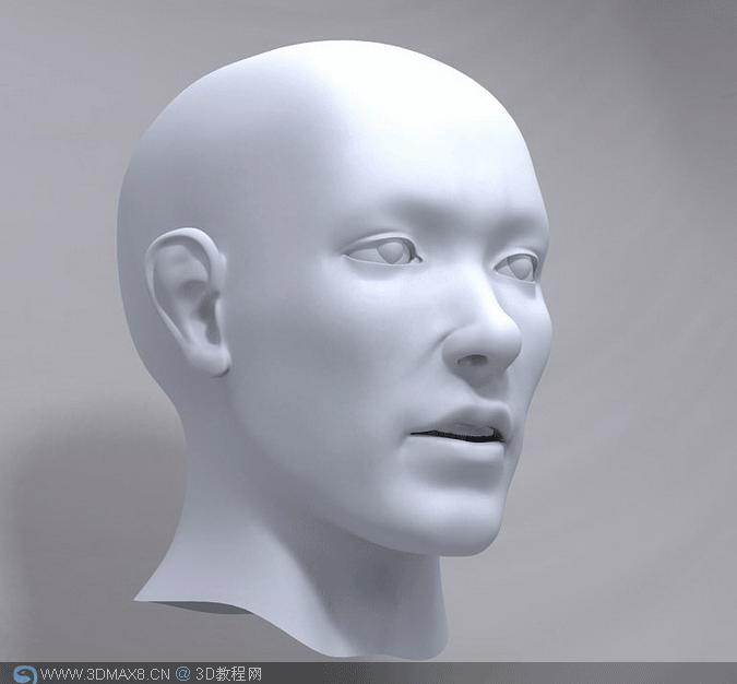 3DMAX人头建模教程 - 3dmax8.ＣＮ