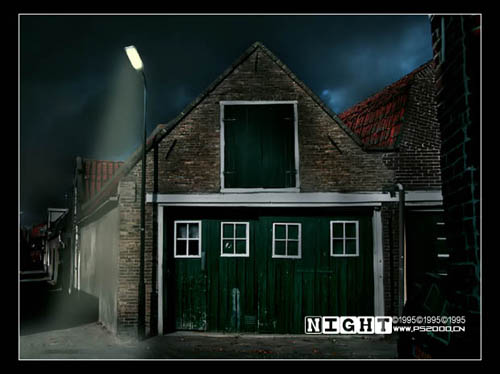 PS另类手法把日景变夜景