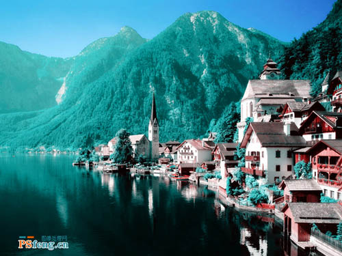 Photoshop通道调风景照片实例教程