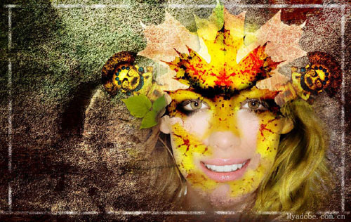 获奖作品之：PS绘制春神