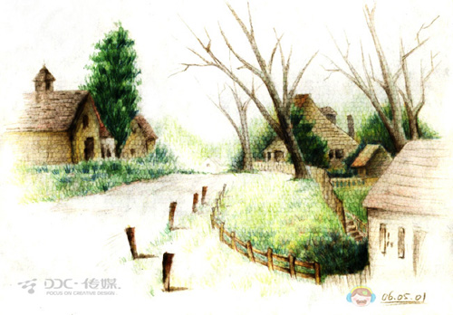 DDC教程之：PS处理扫描图变水彩画