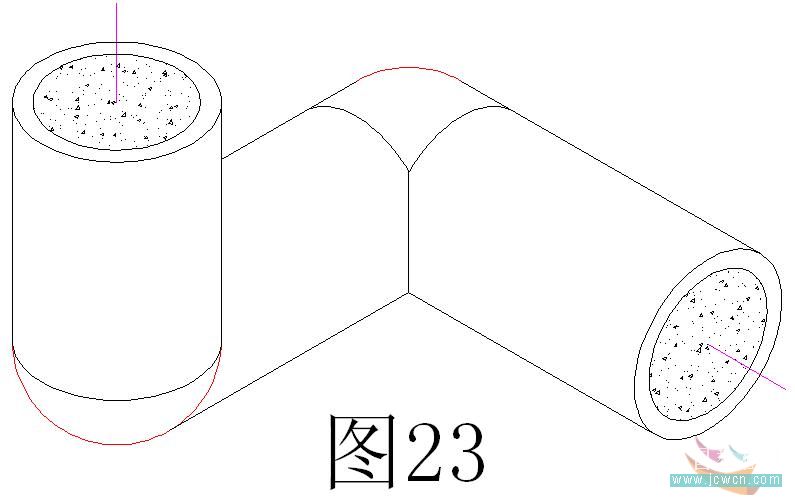 AutoCAD二维教程：细说机械零件轴测图的画法_中国教程网