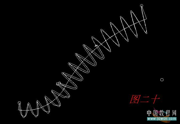 AutoCAD 2008三维教程：环形弹簧及弧线弹簧的几种画法_中国教程网