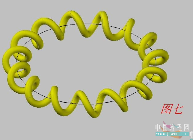AutoCAD 2008三维教程：环形弹簧及弧线弹簧的几种画法_中国教程网