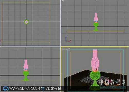 3Ss MAX打造逼真煤油灯_3dMax8.ＣＮ