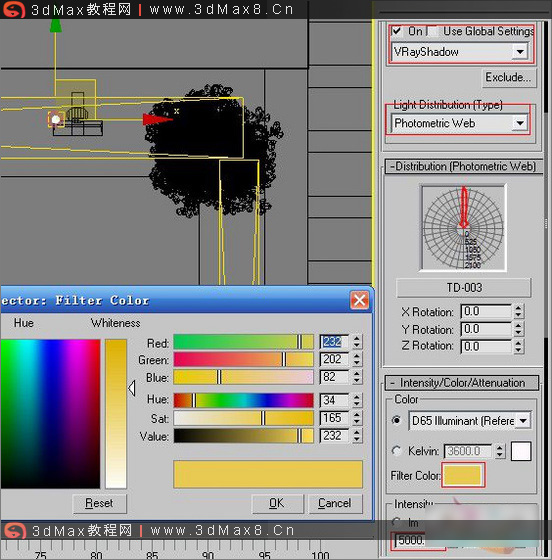 3DMAX室内客厅效果图渲染实例_3dmax8.cn