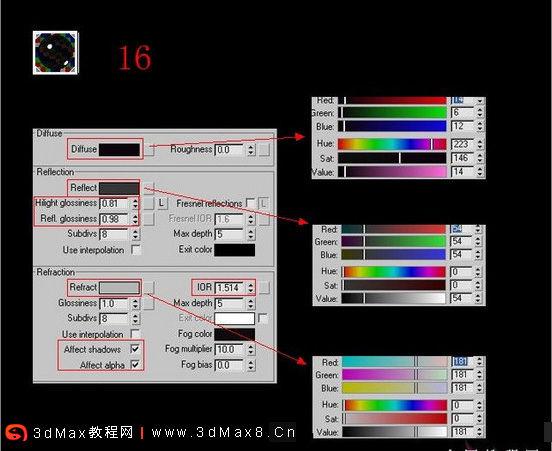 3DMAX室内客厅效果图渲染实例_3dmax8.cn