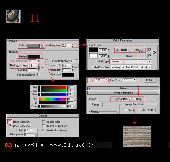 3DMAX室内客厅效果图渲染实例_3dmax8.cn