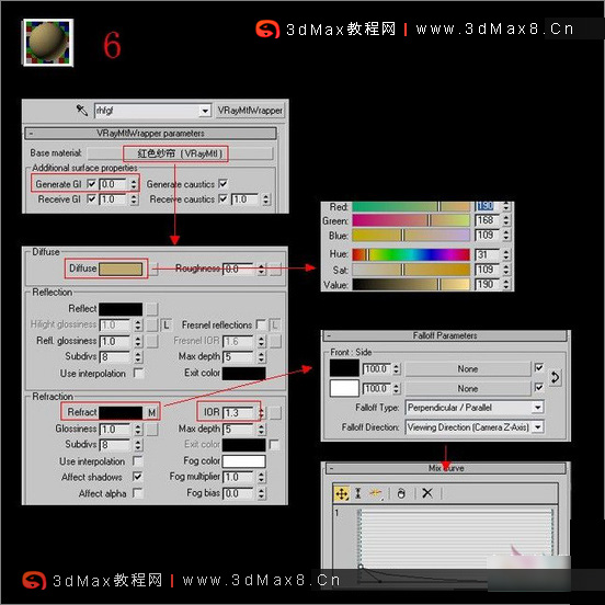 3DMAX室内客厅效果图渲染实例_3dmax8.cn