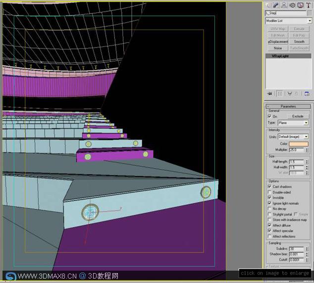 制作礼堂实例_3dmax8.cn