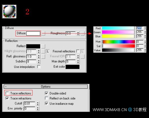 3DMAX室内客厅效果图渲染实例-3dMax8.cn
