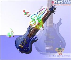 PS鼠绘精美吉他