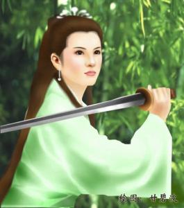 鼠绘小龙女“李若彤”