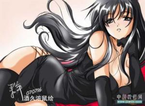 PS鼠绘卡通少女漫画