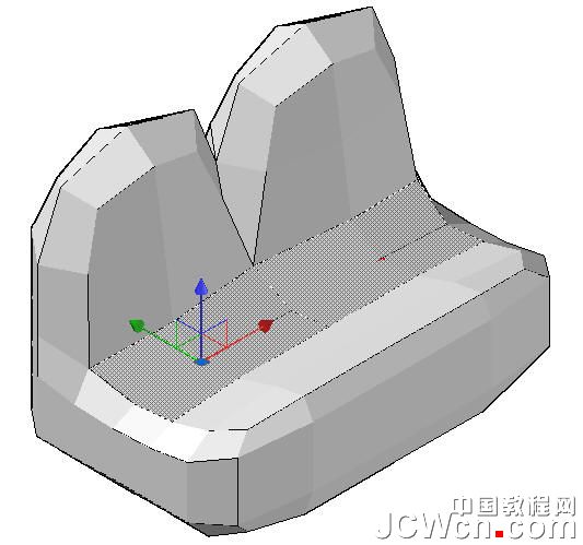AutoCAD教程：运用长方体网格拉伸制作双人和多人沙发_中国教程网