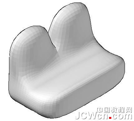 AutoCAD教程：运用长方体网格拉伸制作双人和多人沙发_中国教程网