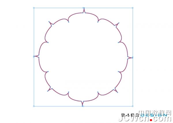 Illustrator实用教程：八瓣莲花形状的制作技巧_中国教程网