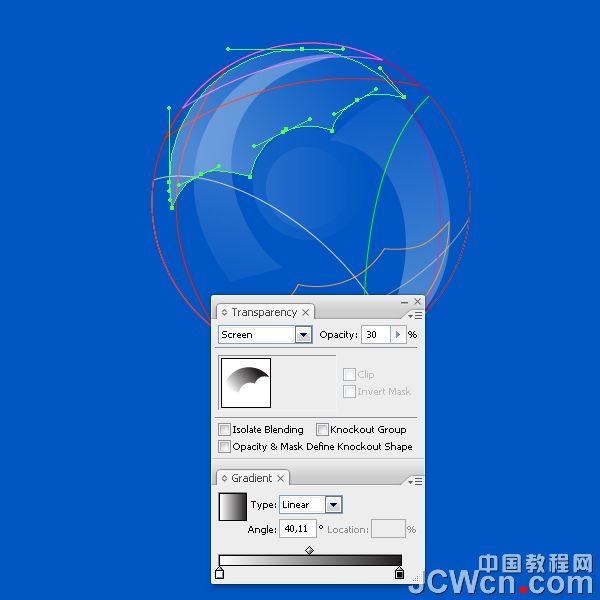 Illustrator实例教程：打造漂亮的梦幻高光气泡_中国教程网