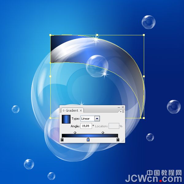 Illustrator实例教程：打造漂亮的梦幻高光气泡_中国教程网
