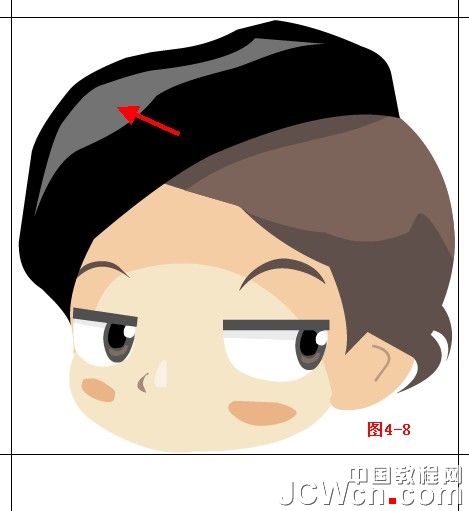Illustrator鼠绘教程：绘制卡通人物系列之Q版小帅哥_中国教程网