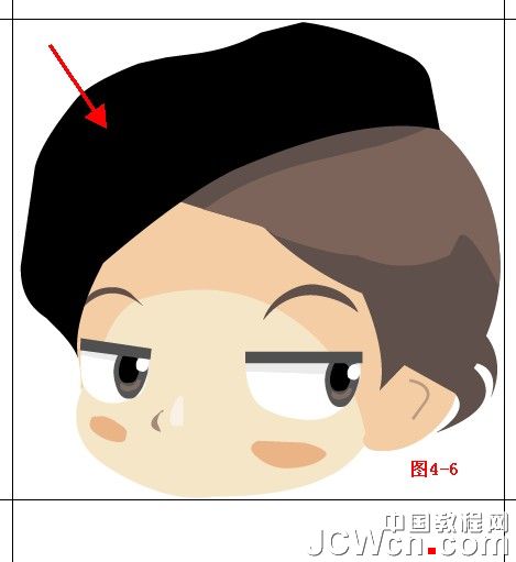 Illustrator鼠绘教程：绘制卡通人物系列之Q版小帅哥_中国教程网