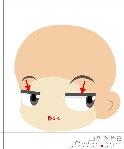 Illustrator鼠绘教程：绘制卡通人物系列之Q版小帅哥_中国教程网