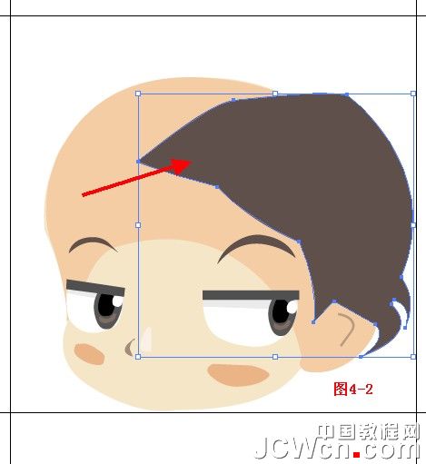 Illustrator鼠绘教程：绘制卡通人物系列之Q版小帅哥_中国教程网