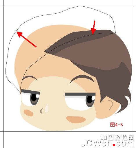 Illustrator鼠绘教程：绘制卡通人物系列之Q版小帅哥_中国教程网