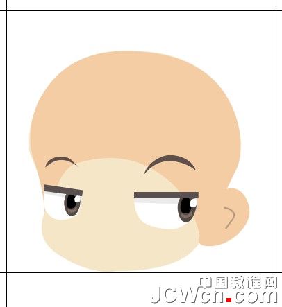 Illustrator鼠绘教程：绘制卡通人物系列之Q版小帅哥_中国教程网