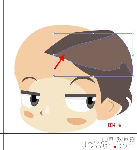 Illustrator鼠绘教程：绘制卡通人物系列之Q版小帅哥_中国教程网