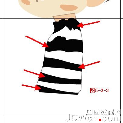 Illustrator鼠绘教程：绘制卡通人物系列之Q版小帅哥_中国教程网