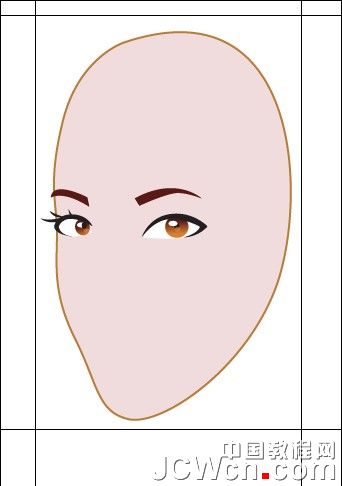 Illustrator鼠绘教程：插画人物系列之清纯美女的绘制_中国教程网