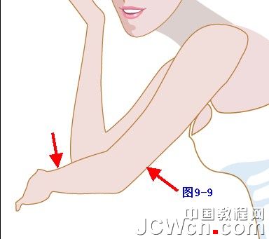 Illustrator鼠绘教程：插画人物系列之清纯美女的绘制-中_中国教程网
