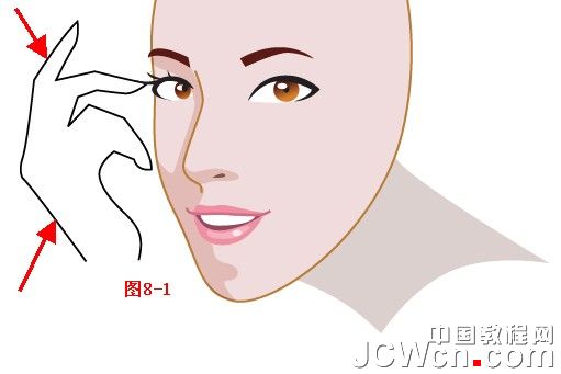 Illustrator鼠绘教程：插画人物系列之清纯美女的绘制-中_中国教程网