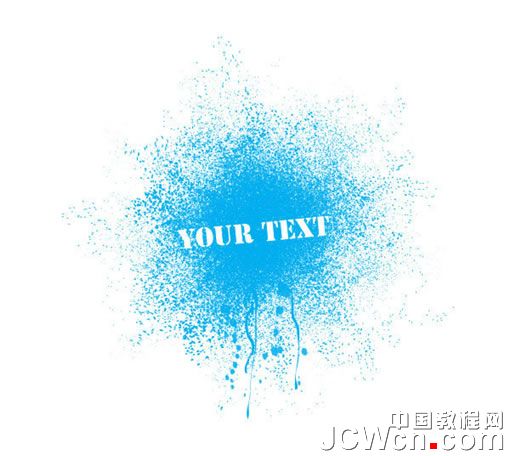 Illustrator教程：彩色墨迹喷溅效果的制作流程_中国教程网