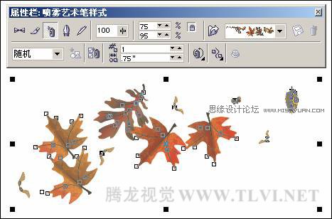 使用CorelDRAW中的艺术笔工具,PS教程,思缘教程网