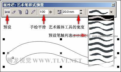 使用CorelDRAW中的艺术笔工具,PS教程,思缘教程网