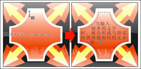 在CorelDRAW绘制的预设形状内添加文字,PS教程,思缘教程网