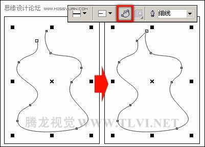 CorelDRAW中手绘工具的用法,PS教程,思缘教程网