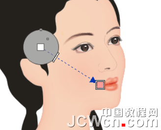 CorelDRAW鼠绘教程：绘制著名词人李清照肖像_中国教程网