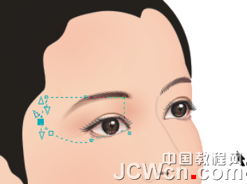 CorelDRAW鼠绘教程：绘制著名词人李清照肖像_中国教程网