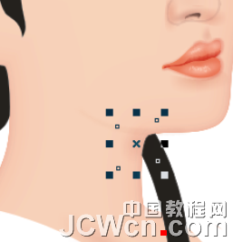 CorelDRAW鼠绘教程：绘制著名词人李清照肖像_中国教程网
