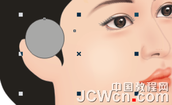 CorelDRAW鼠绘教程：绘制著名词人李清照肖像_中国教程网