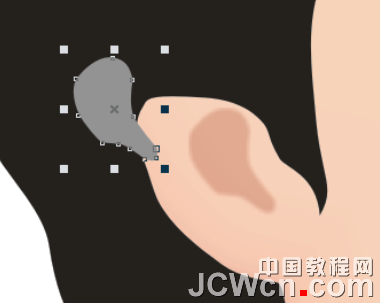 CorelDRAW鼠绘教程：绘制著名词人李清照肖像_中国教程网