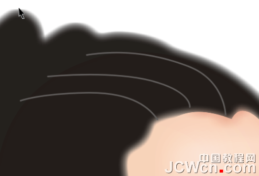 CorelDRAW鼠绘教程：绘制著名词人李清照肖像_中国教程网